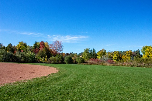 Russell Farm Park - softaball diamond